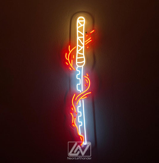 Anime Sword - LED Neon Anime Wall Art, Anime, Cartoon Character, Game Room Light, Personalized Gifts, Kids Room Decor,Japanese Neon Sign