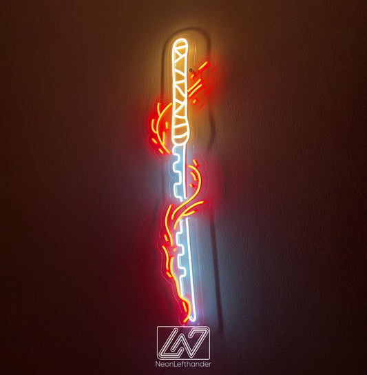 Anime Sword - LED Neon Anime Wall Art, Anime, Cartoon Character, Game Room Light, Personalized Gifts, Kids Room Decor,Japanese Neon Sign