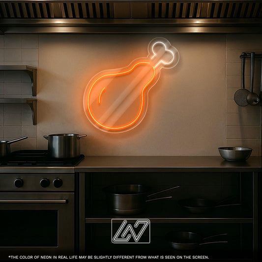 Chicken Leg Neon Sign