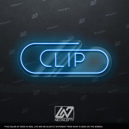 Clip Neon Sign
