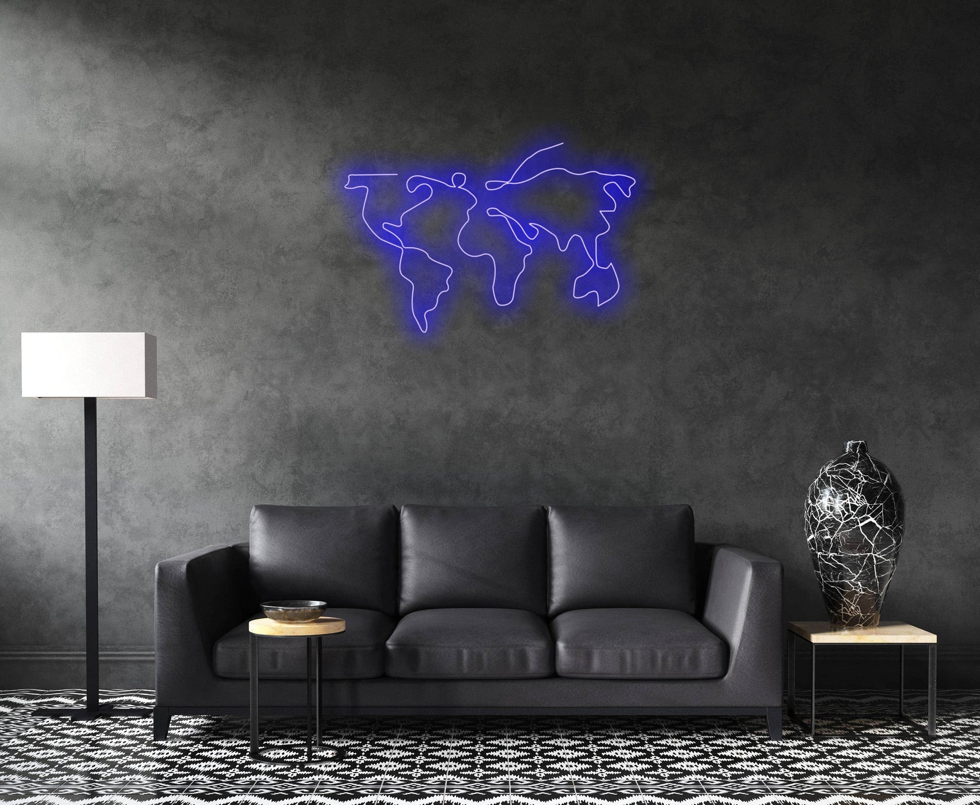 World Map Neon Sign, The World Sign Neon Light, Led Neon Sign Light, College/University Neon Light, Office Home Wall Neon Decor