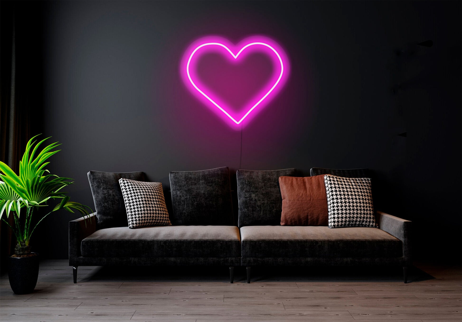 Heart - LED Neon sign, custom neon sign, neon light up sign, wall decor neon sign
