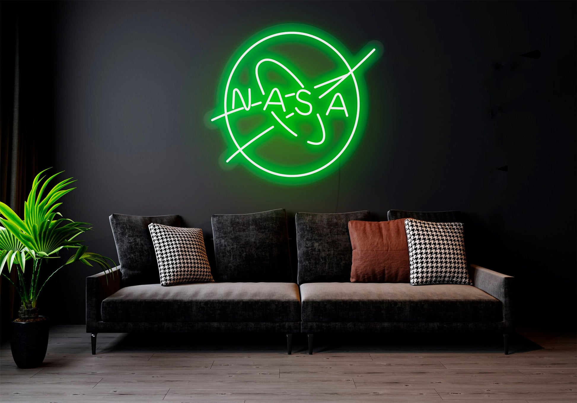 Nasa logo - LED Neon sign, Nasa neon sign, Nasa neon light, Nasa led sign, Nasa led neon sign,Nasa wall art,Nasa wall decor,Neon sign light