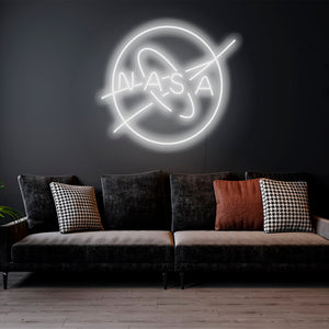 Nasa logo - LED Neon sign, Nasa neon sign, Nasa neon light, Nasa led sign, Nasa led neon sign,Nasa wall art,Nasa wall decor,Neon sign light