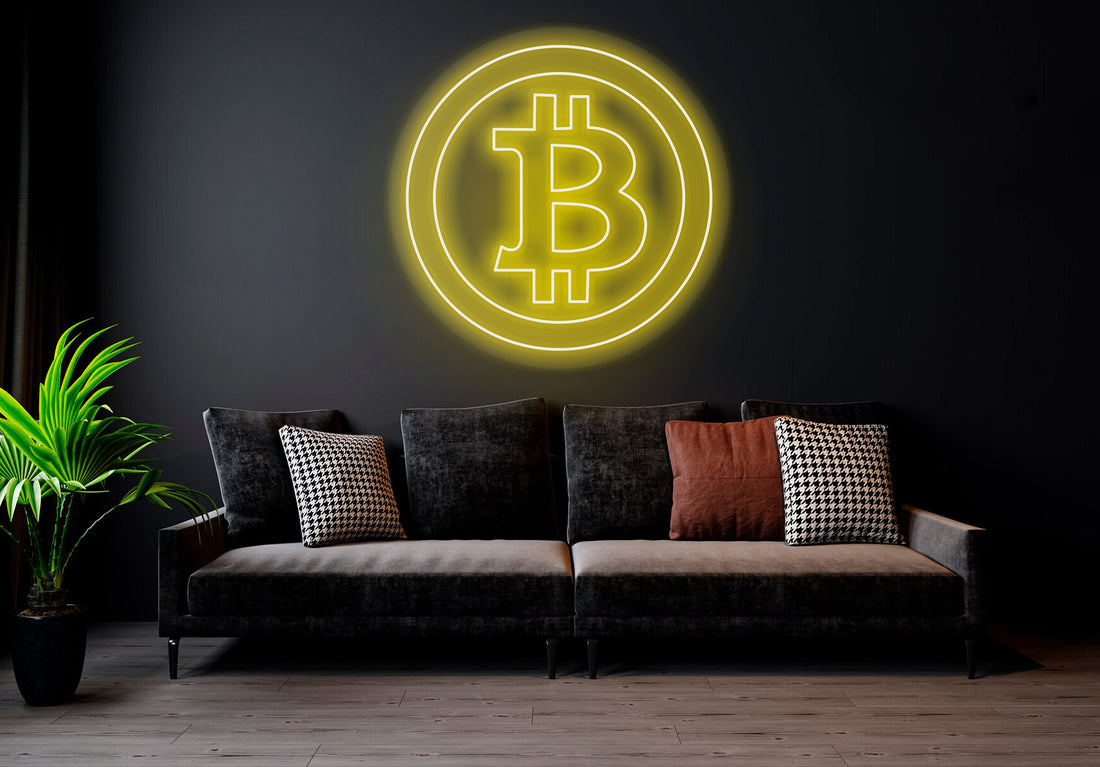 Bitcoin - LED Neon Sign, Bedroom neon sign, Crypto neon sign, Neon Lights, Crypto