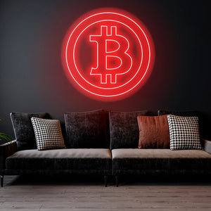 Bitcoin - LED Neon Sign, Bedroom neon sign, Crypto neon sign, Neon Lights, Crypto