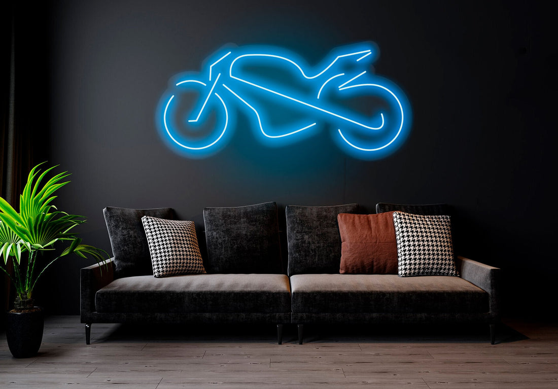 Motorcycle - LED Neon Sign , Home Interior Decor, Neon Lights, Bedroom neon sign, Neon sign wall decor