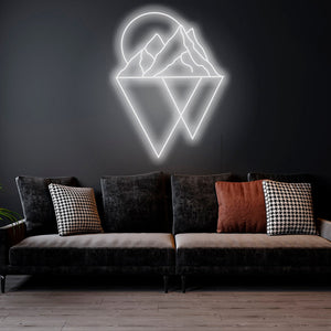 Mountains - LED Neon Sign, Interior Decor, Room decor, Wall Decor, Custom Sign, Neon For Home