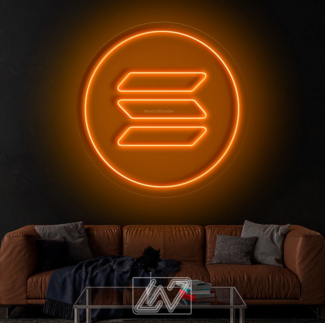 Solana - LED Neon Sign, Bedroom neon sign, Crypto neon sign, Neon Lights, Crypto