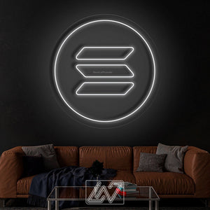 Solana - LED Neon Sign, Bedroom neon sign, Crypto neon sign, Neon Lights, Crypto