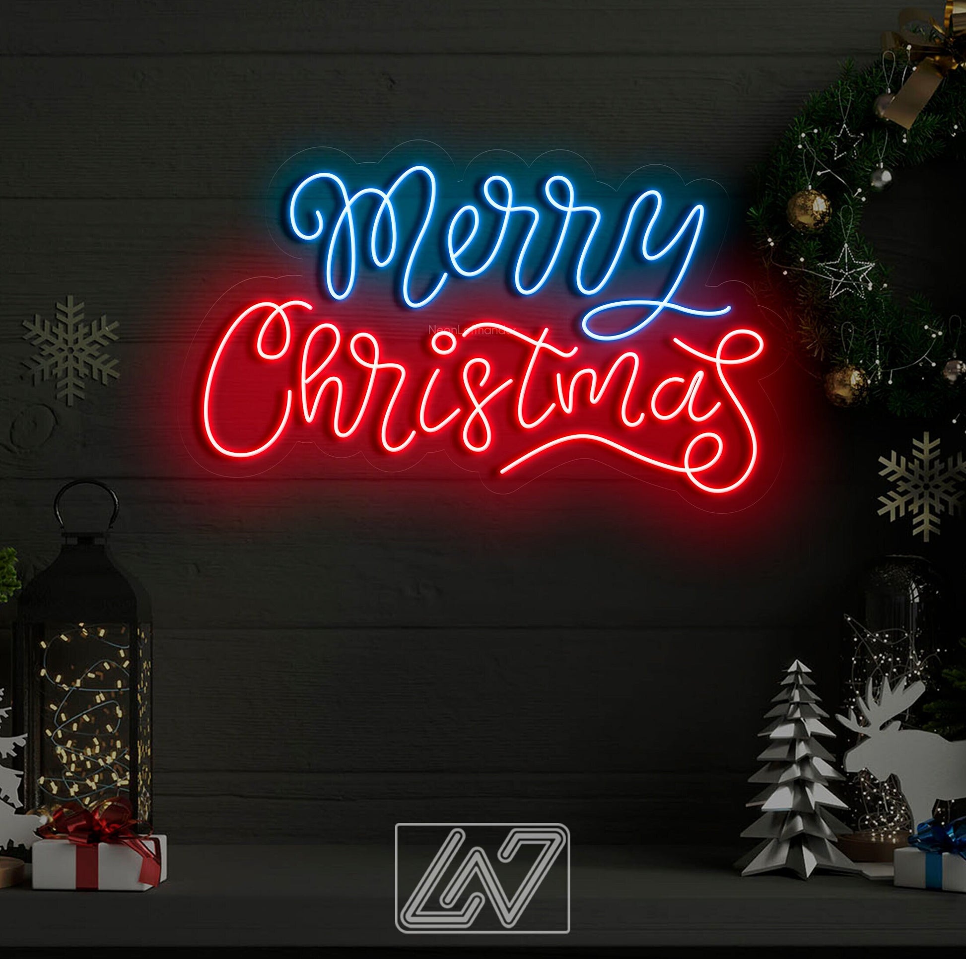 Merry Christmas - LED Neon Sign, Merry Christmas Neon Sign, New Year Neon Sign, Christmas Gift, Christmas Decoration Room