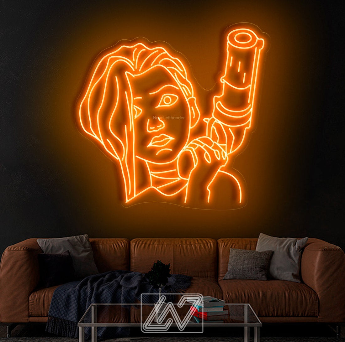 Jinx | Arcane - LED Neon Sign, cartoon Neon Sign, cartoonCharacter, Neon Game Zone,cartoon led sign,cartoon light sign,cartoon wall decor