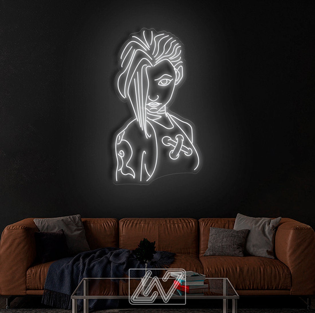 Jinx | Arcane - LED Neon Sign, cartoon Neon Sign, cartoonCharacter, Neon Game Zone,cartoon led sign,cartoon light sign,cartoon wall decor