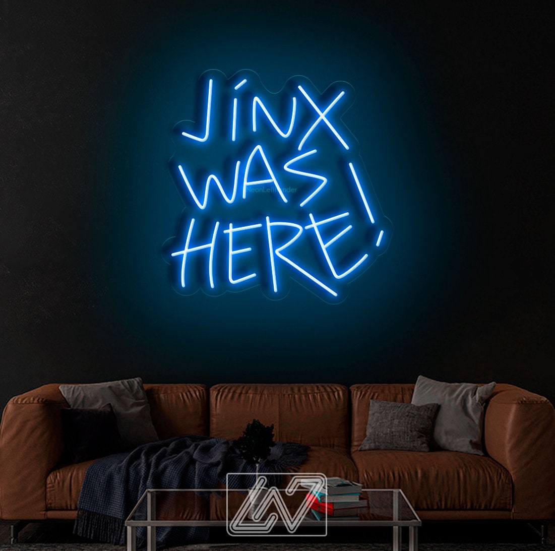 Jinx Was Here | Arcane - LED Neon Sign, cartoon Neon Sign, cartoonCharacter, Neon Game Zone,cartoon led sign,cartoon light sign,cartoon