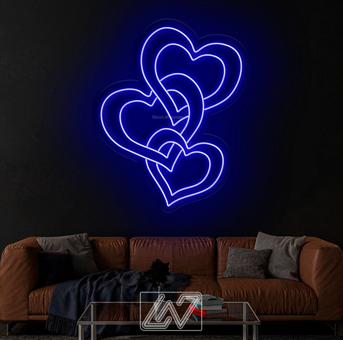 Heart Valentine Gift Personalized, Neon sign,  Custom Neon Sign |Personalized Gifts | LED Neon | Wall Decor