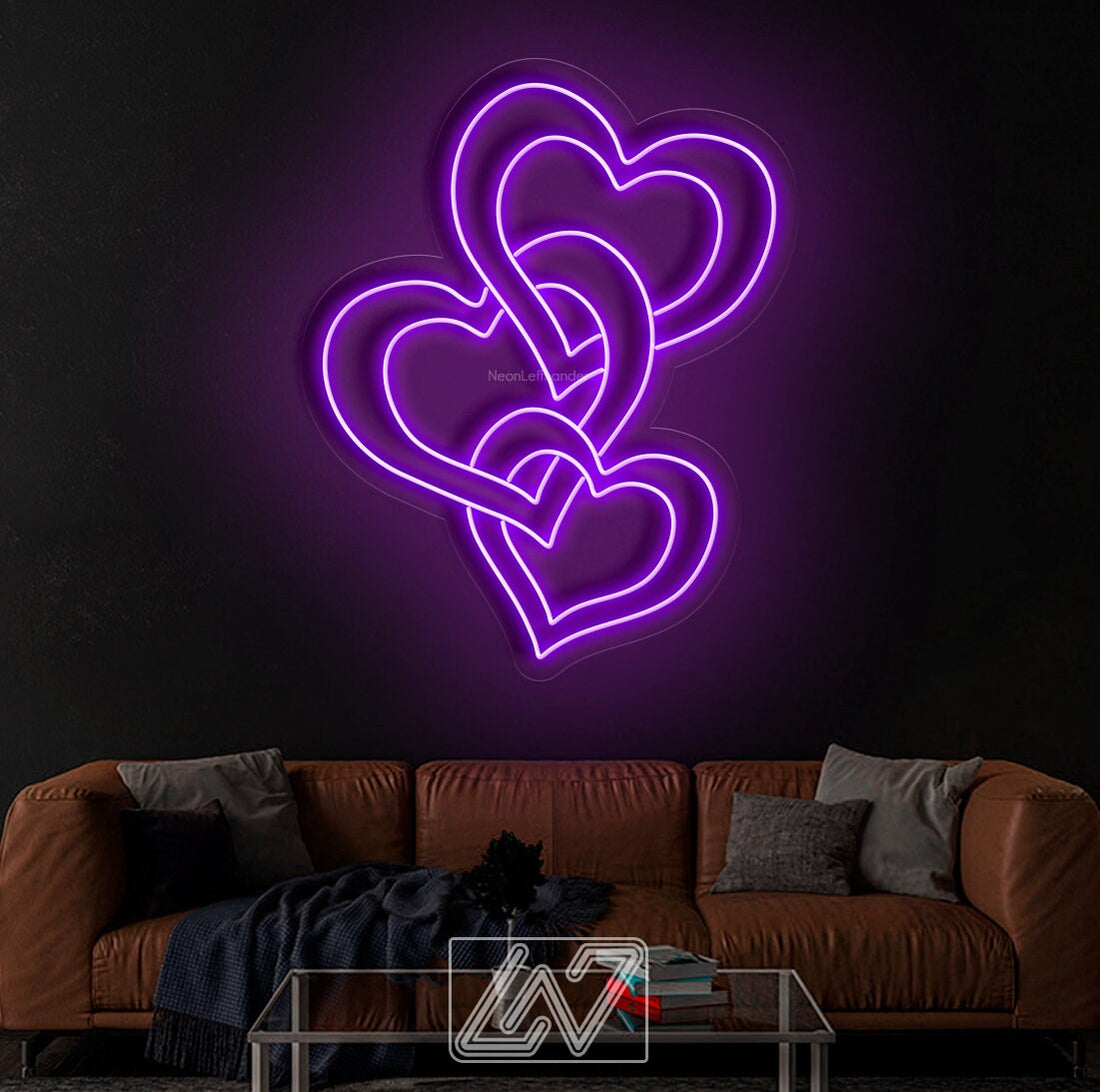 Heart Valentine Gift Personalized, Neon sign,  Custom Neon Sign |Personalized Gifts | LED Neon | Wall Decor