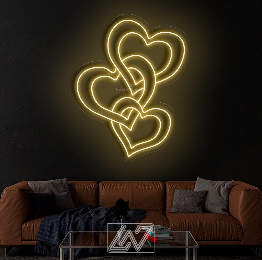 Heart Valentine Gift Personalized, Neon sign,  Custom Neon Sign |Personalized Gifts | LED Neon | Wall Decor