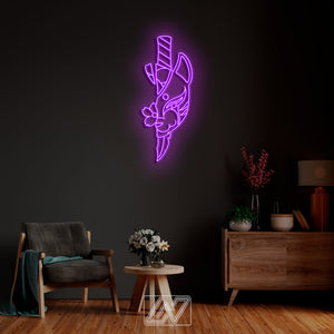 Slayer LED Custom Anime, Demon Neon Sign, Anime wall art, Led Neon Lights, Decor Signs, Anime Wall Decor,Neon Sign Bedroom