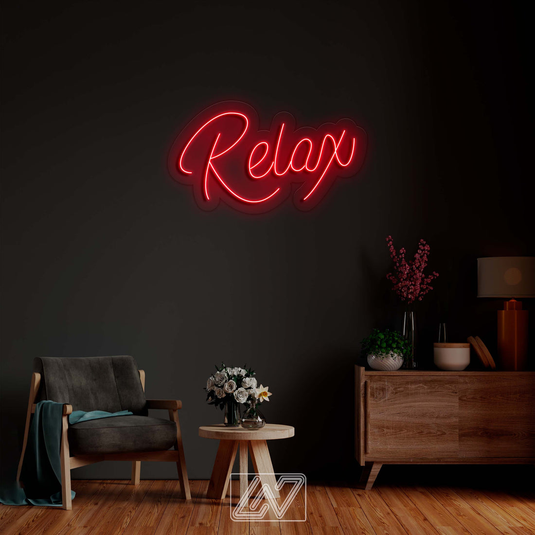 Relax - LED Neon Sign, Neon Wall Decor, Custom Neon Sign, Personalised Neon Sign, Custom Neon Light, Vibe Neon Sign