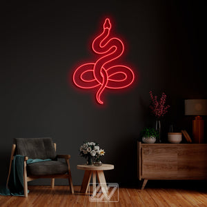 Snake - LED Neon Sign, Animal Neon Sign, Custom Neon Sign, Snake Neon light, Animal Home Decor, Neon Sign for Bedroom