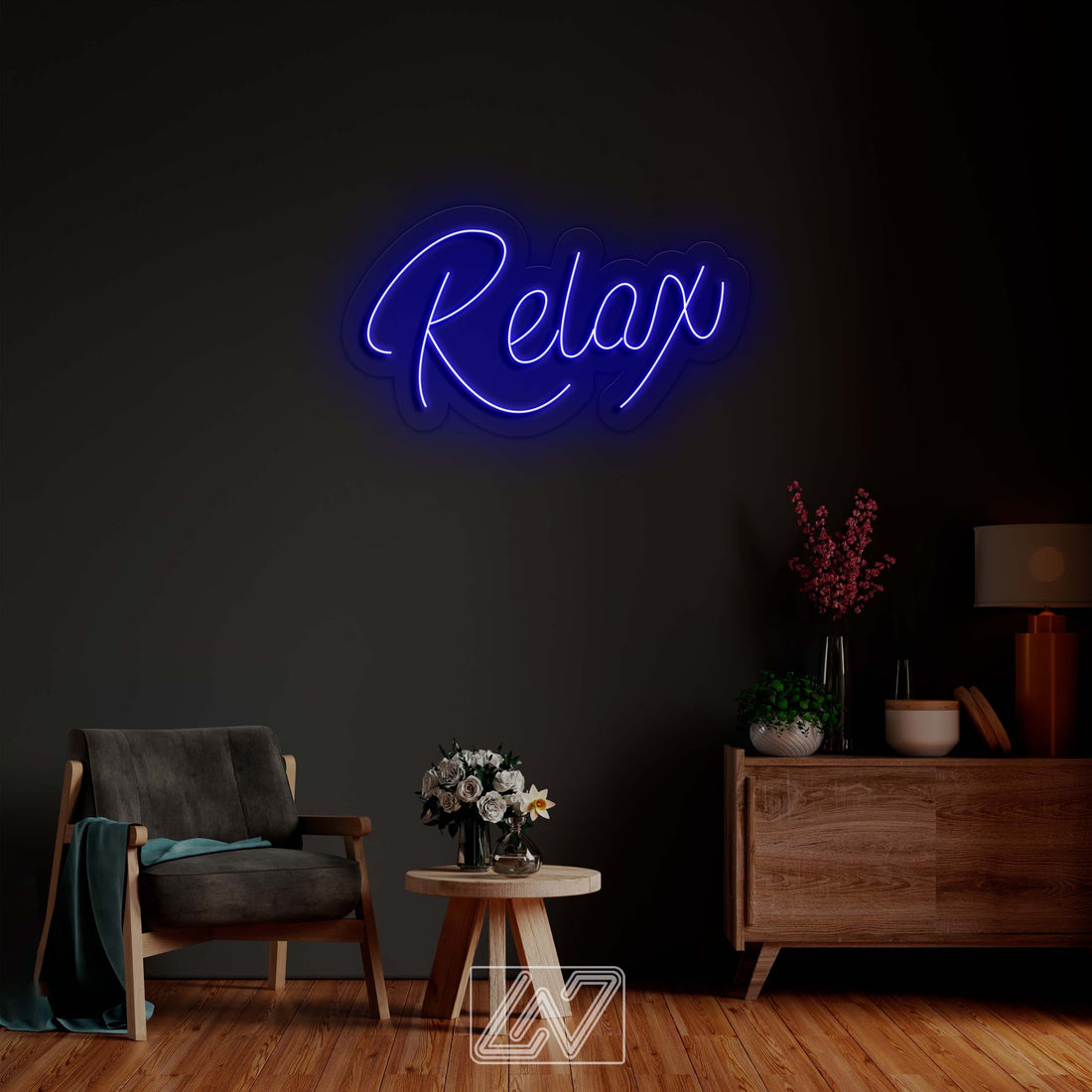 Relax - LED Neon Sign, Neon Wall Decor, Custom Neon Sign, Personalised Neon Sign, Custom Neon Light, Vibe Neon Sign