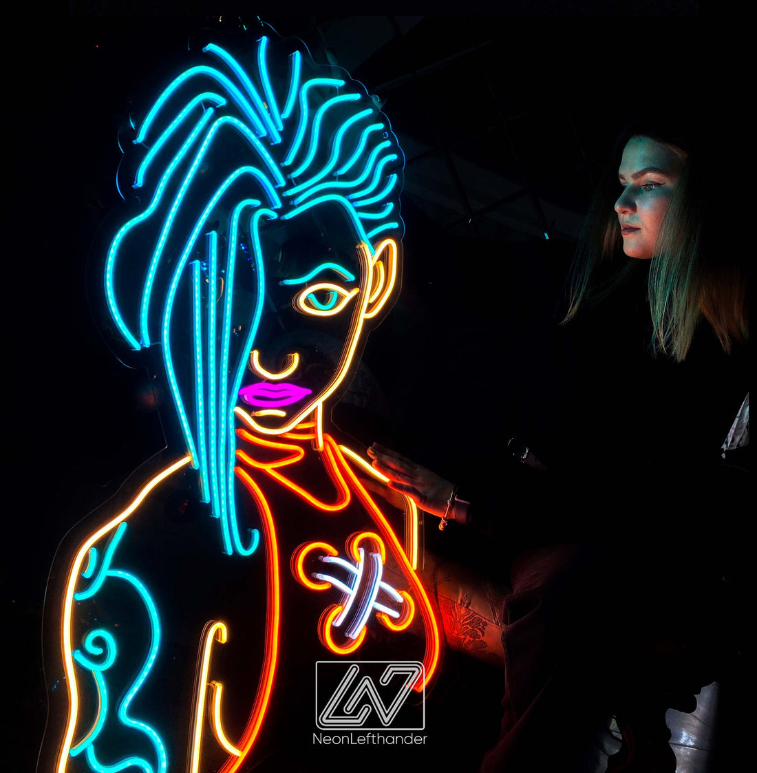 Custom Hero Neon Sign - Neon Anime wall ART, Anime, Cartoon Character, Jinx | Arcane, Evangelion, Rick, Morty, cartoon wall decor