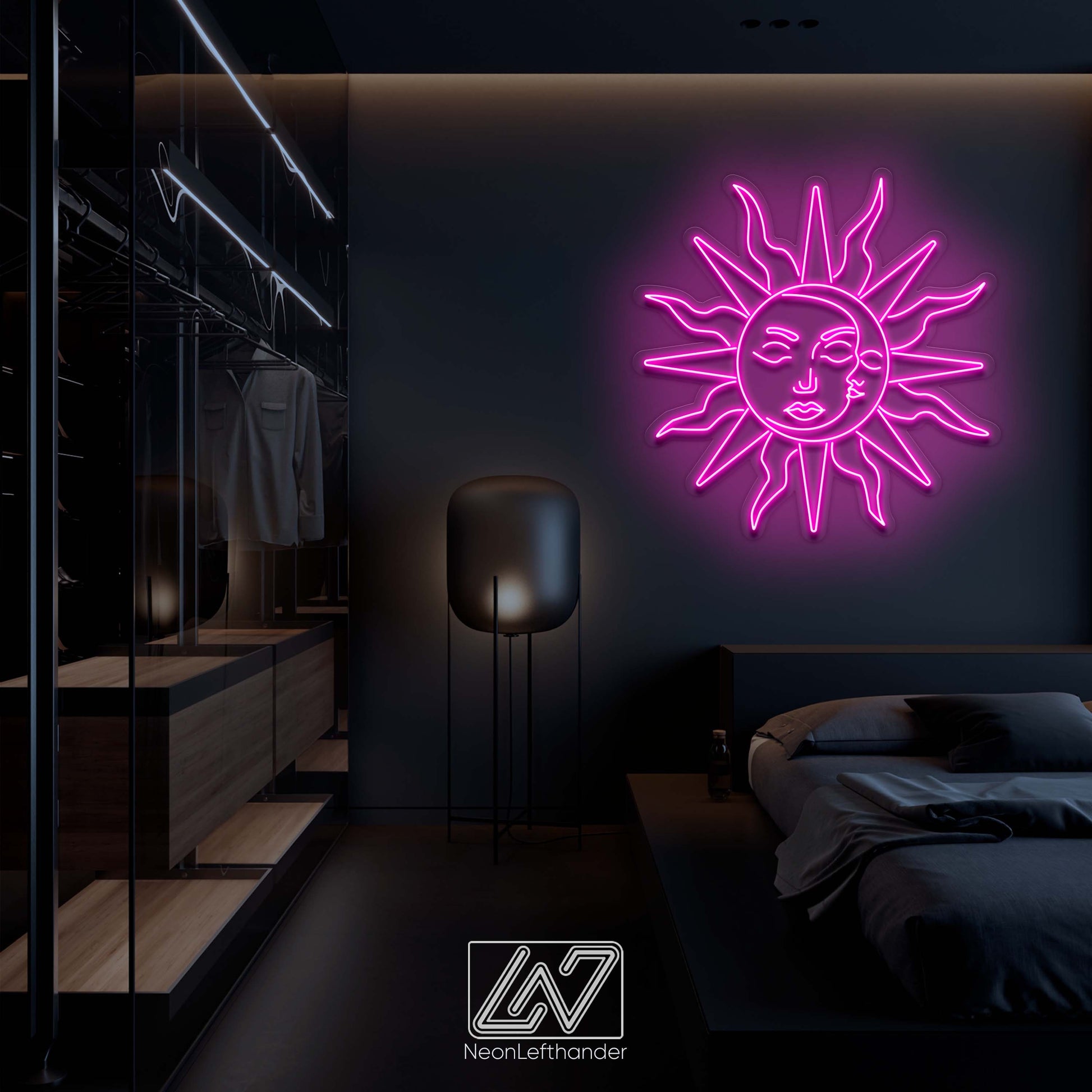 Sun and Moon - LED Neon Sign, Interior Decor, Room decor, Wall Decor, Custom Sign, Neon For Home