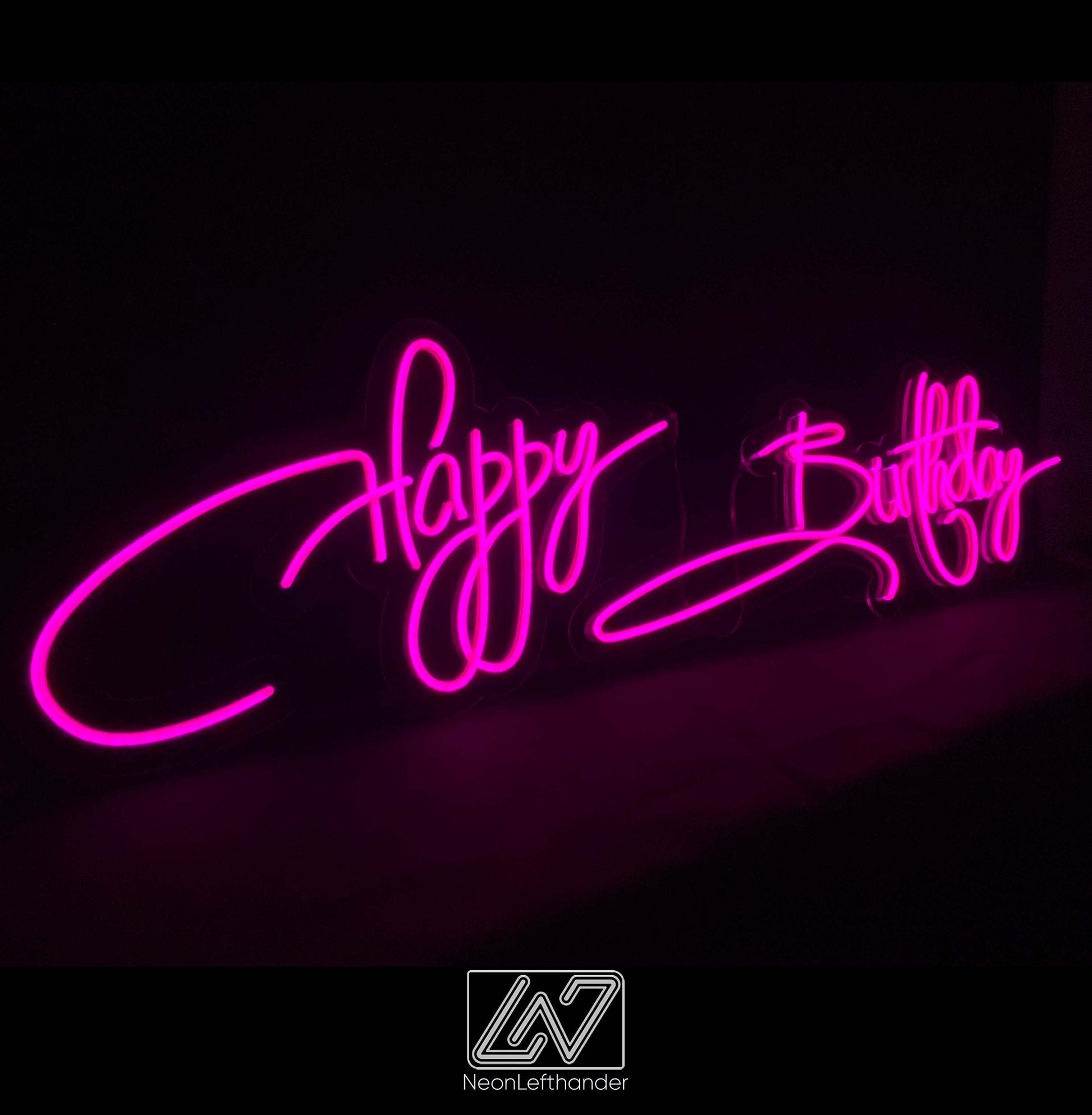 Happy Birthday - LED Neon Sign, Birthday Present, Kids Birthday Party Neon Sign, Birthday Backdrop Sign, Event Decor, Backdrop Decorations
