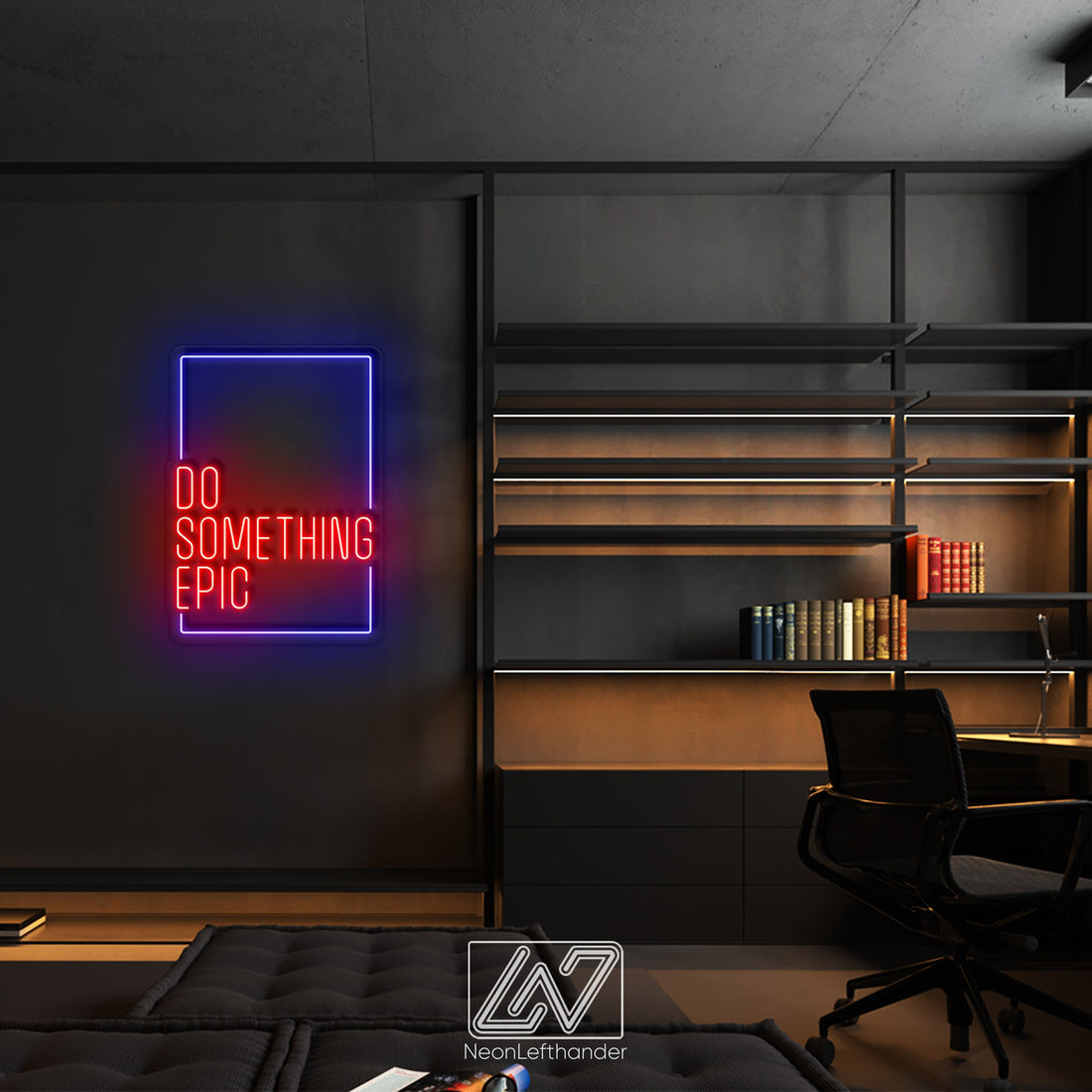 Do Something Epic - LED Neon Sign, Vibe Neon Sign, Inspiration Neon Sign, Neon Sign Bedroom, Funny Neon Sign, Inspiration Quote Led Sign