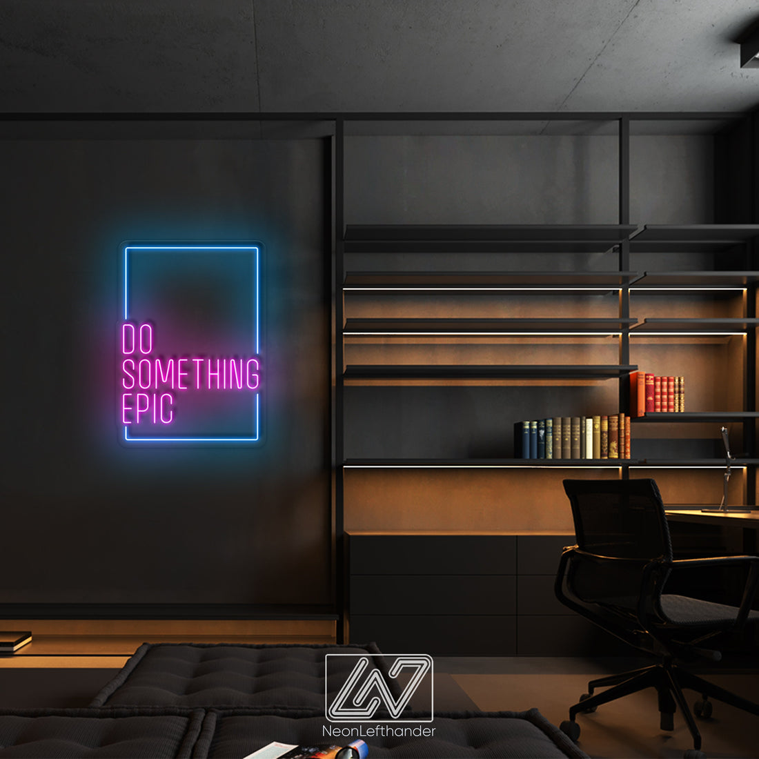 Do Something Epic - LED Neon Sign, Vibe Neon Sign, Inspiration Neon Sign, Neon Sign Bedroom, Funny Neon Sign, Inspiration Quote Led Sign