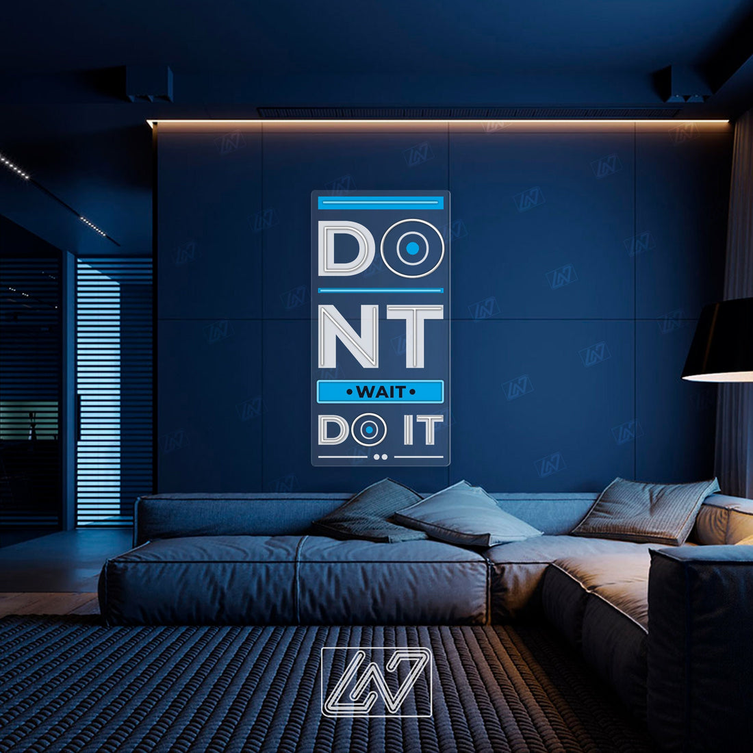 Dont Wait Do It - LED Neon Sing, Inspiration Neon Sign, Neon Sign Bedroom, Motivation Quote Led Sign