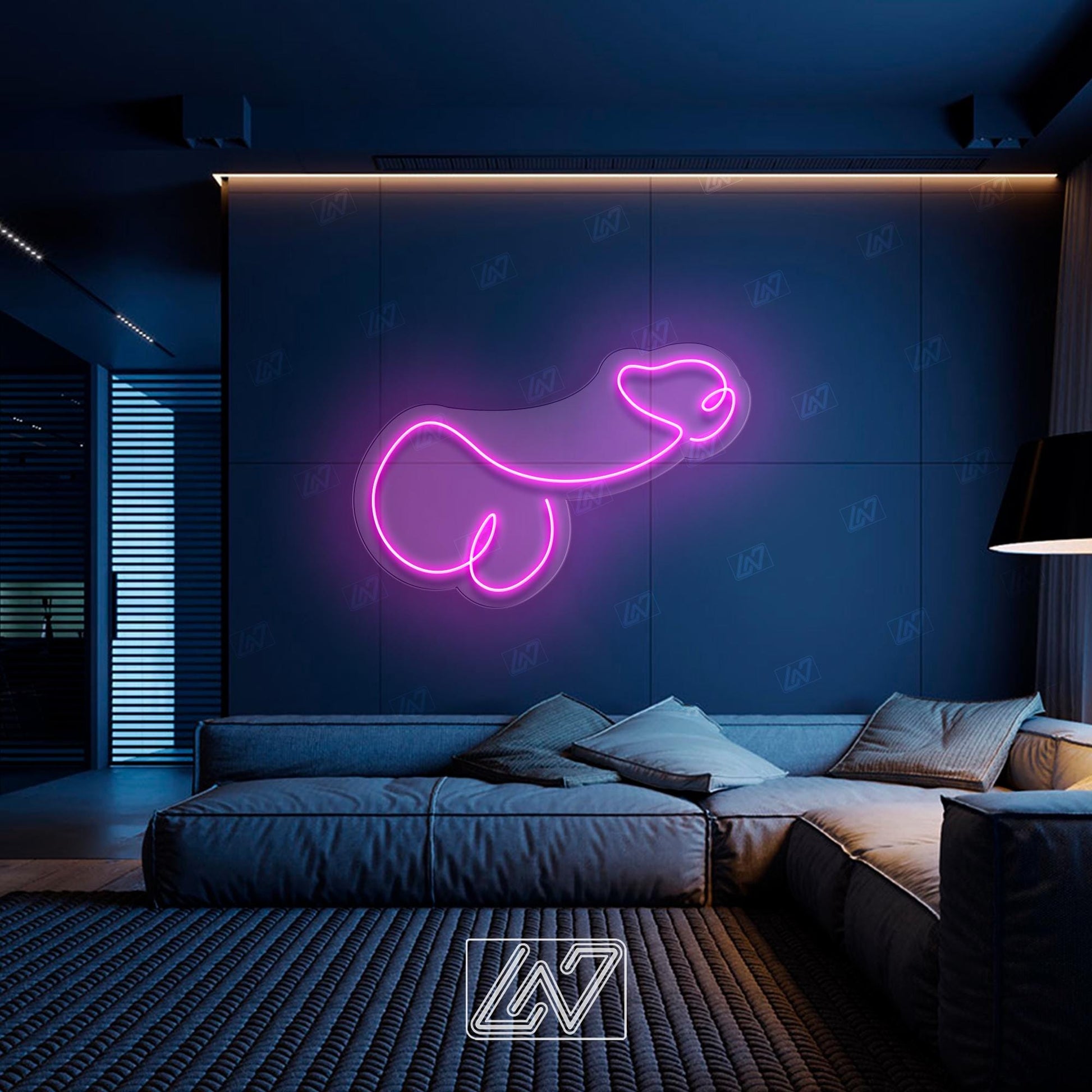 Penis - LED Neon Sign, Custom Dicks Neon Sign, Penis Gag Gift, Neon Sign Bedroom, Sex Art, Penis Bachelorette Party