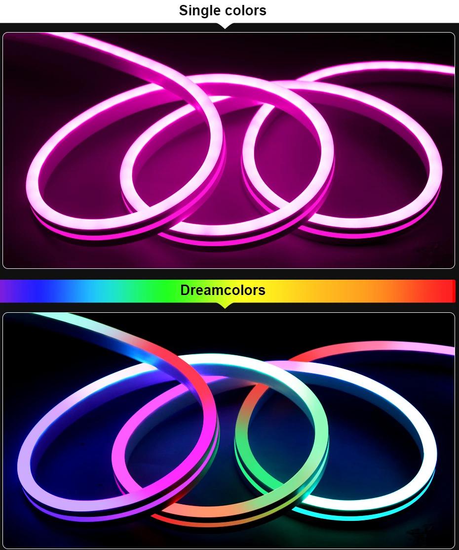 Multicolor Smart RGBIC Neon Strip Lights - LED Strip Light - Color Changing Neon Strip - DIY Neon Strip Light - Aesthetic Home Decor