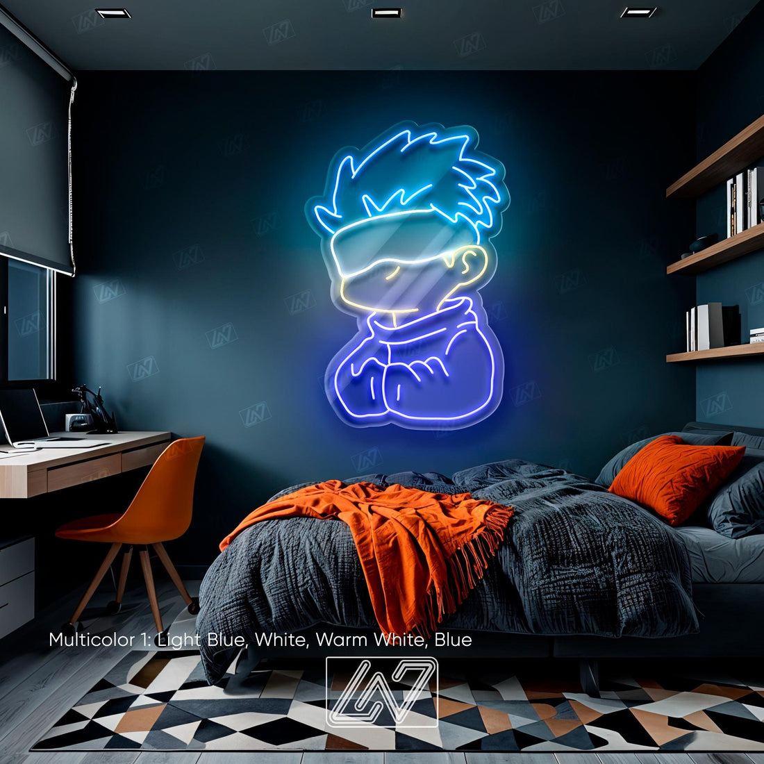 Cute Anime Character - LED Neon Anime Wall Art, Cartoon Character, Game Room Light, Personalized Gifts, Kids Room Decor,Japanese Neon Sign