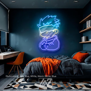 Cute Anime Character - LED Neon Anime Wall Art, Cartoon Character, Game Room Light, Personalized Gifts, Kids Room Decor,Japanese Neon Sign