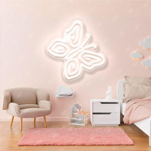 Butterfly - Neon Fairytale in Your Room! Original Decor for a Child's Room. Neon Sign for Playful Minds. Children's paradise comes alive!