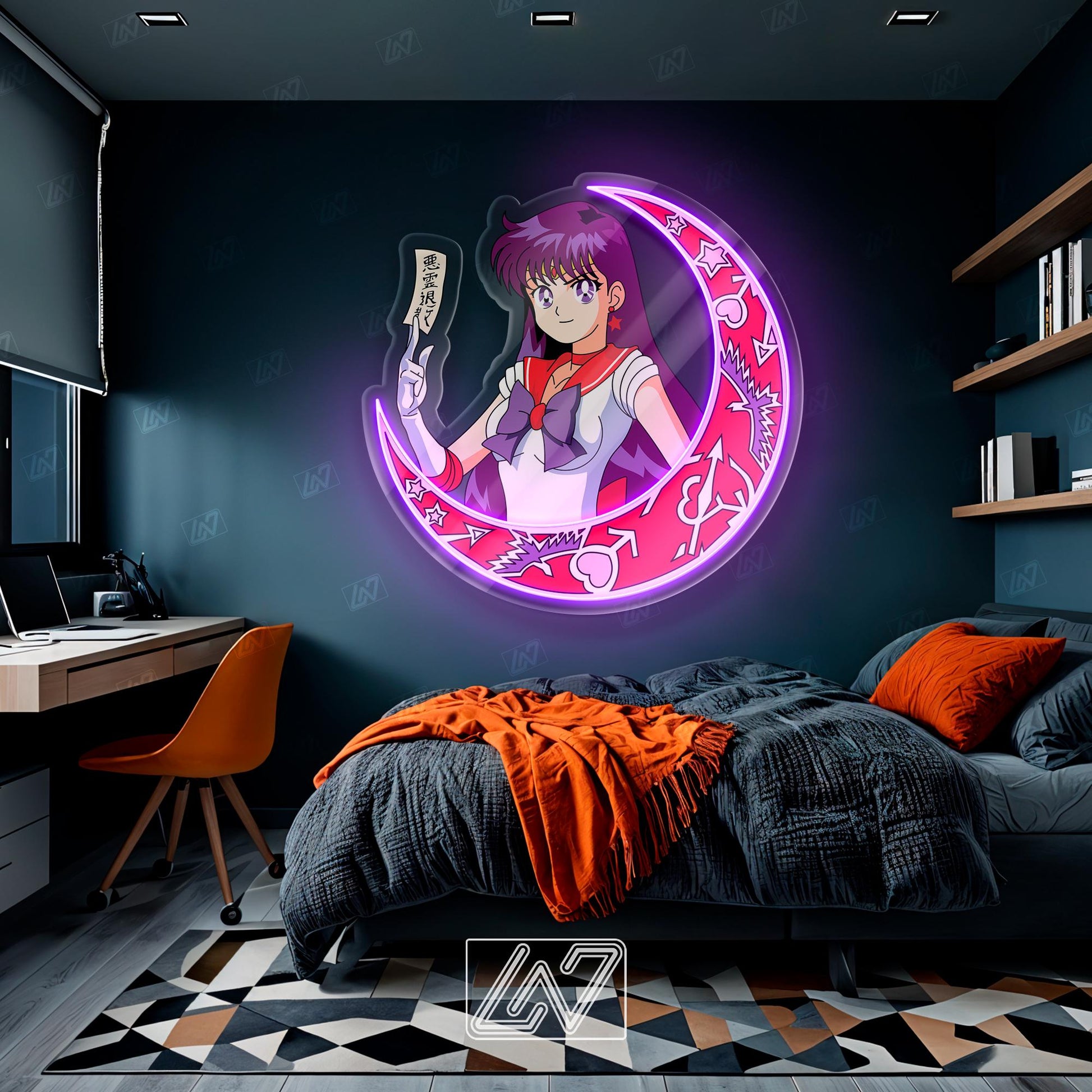 Anime Character - LED Neon Anime Sign with UV Print, Cartoon Character, Game Room Light, Personalized Gifts, Japanese Neon Sign