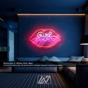 Girl Power - LED Neon Sign, Girl Neon Sign,Neon Sign Bedroom, Custom Neon Sign, Bar Nightclub Party Decor Neon