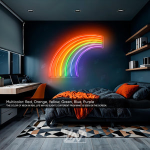 Rainbow 3.0 - LED Neon Sign, Unique Neon Sign, Room decor, Wall Decor, Custom Neon Sign, Neon For Home, Rainbow Wall Decor, Multicolor Sign