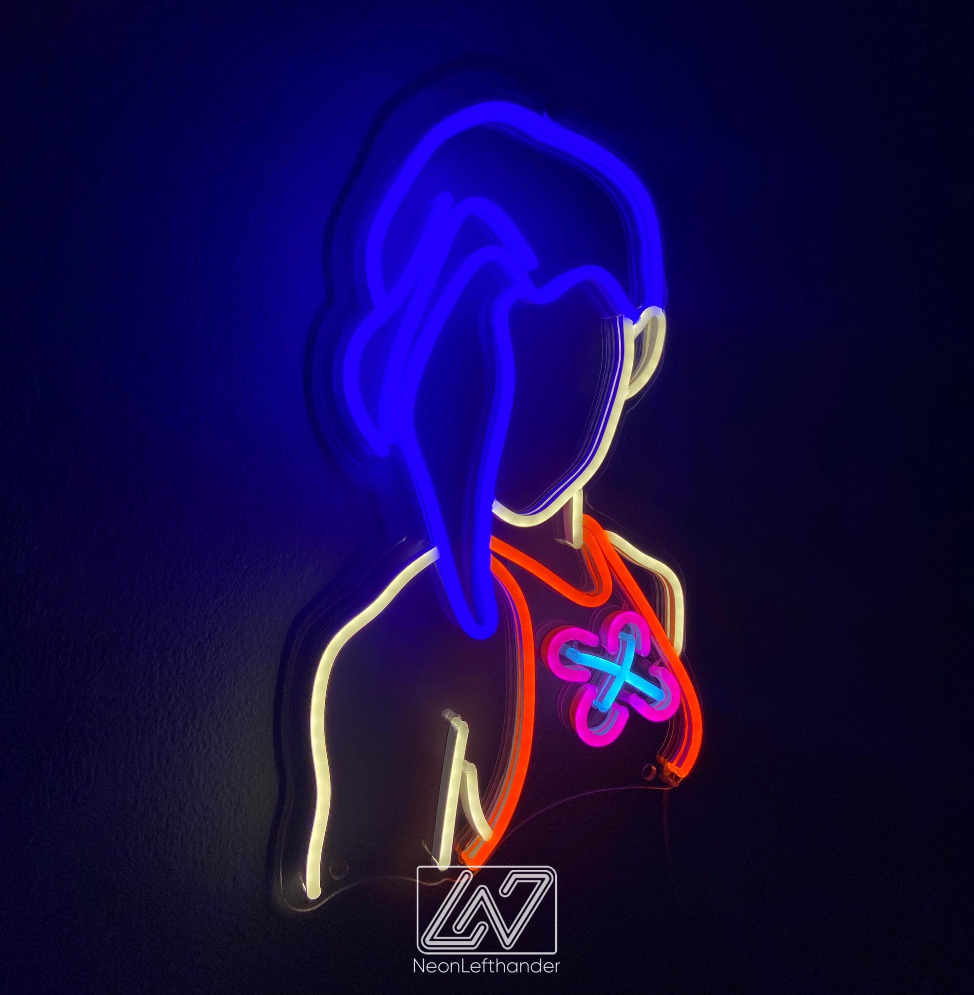 Jinx | Arcane - LED Neon Sign, cartoon Neon Sign, cartoonCharacter, Neon Game Zone,cartoon led sign,cartoon light sign,cartoon wall decor