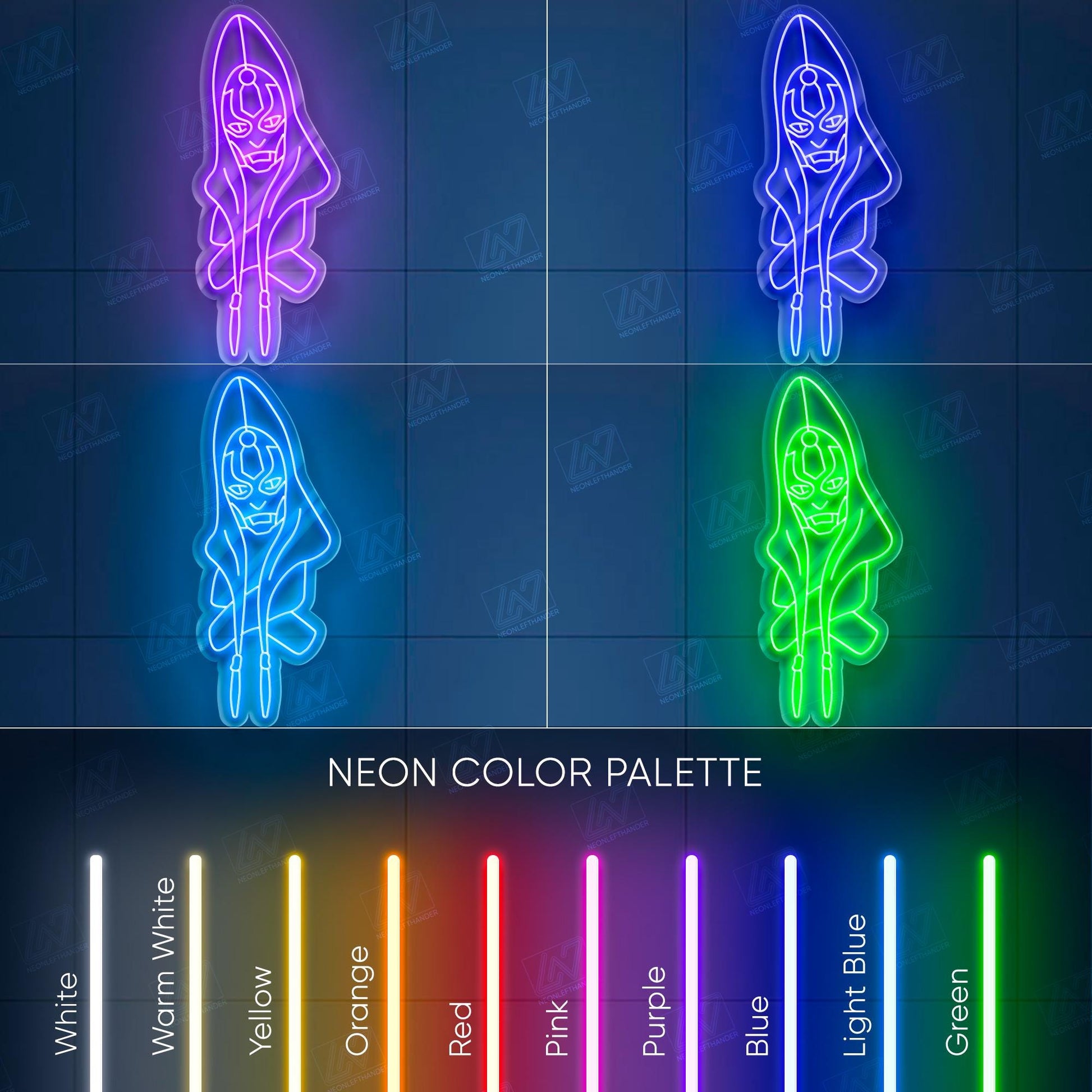 Movie Character - LED Neon Movie Sign with UV Print, Cartoon Character, Game Room Light, Personalized Gifts, Cinema Neon Sign