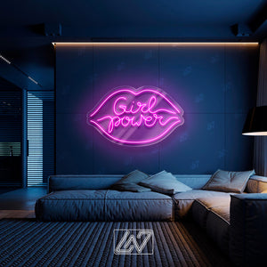Girl Power - LED Neon Sign, Girl Neon Sign,Neon Sign Bedroom, Custom Neon Sign, Bar Nightclub Party Decor Neon