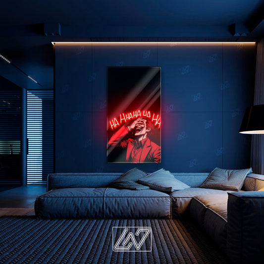 Joker neon sign adds vibrant decor to game rooms and makes a great gift for fans.