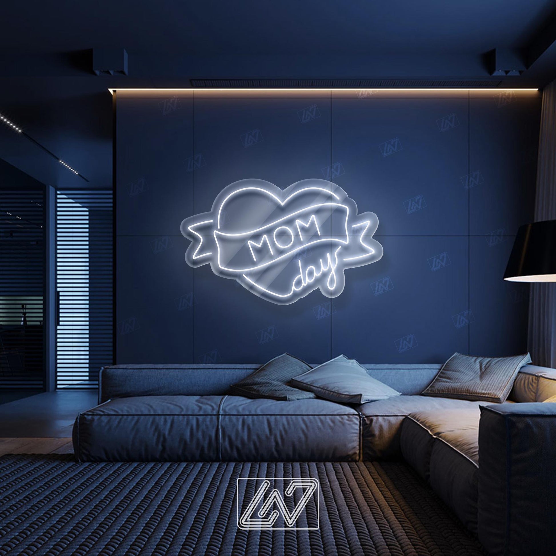 Mom Day - LED Neon Sign, LED Gift for Mom , Party & Home Decor, Perfect Mother's Day Gift, Mom Room Decor, Gift for Mother