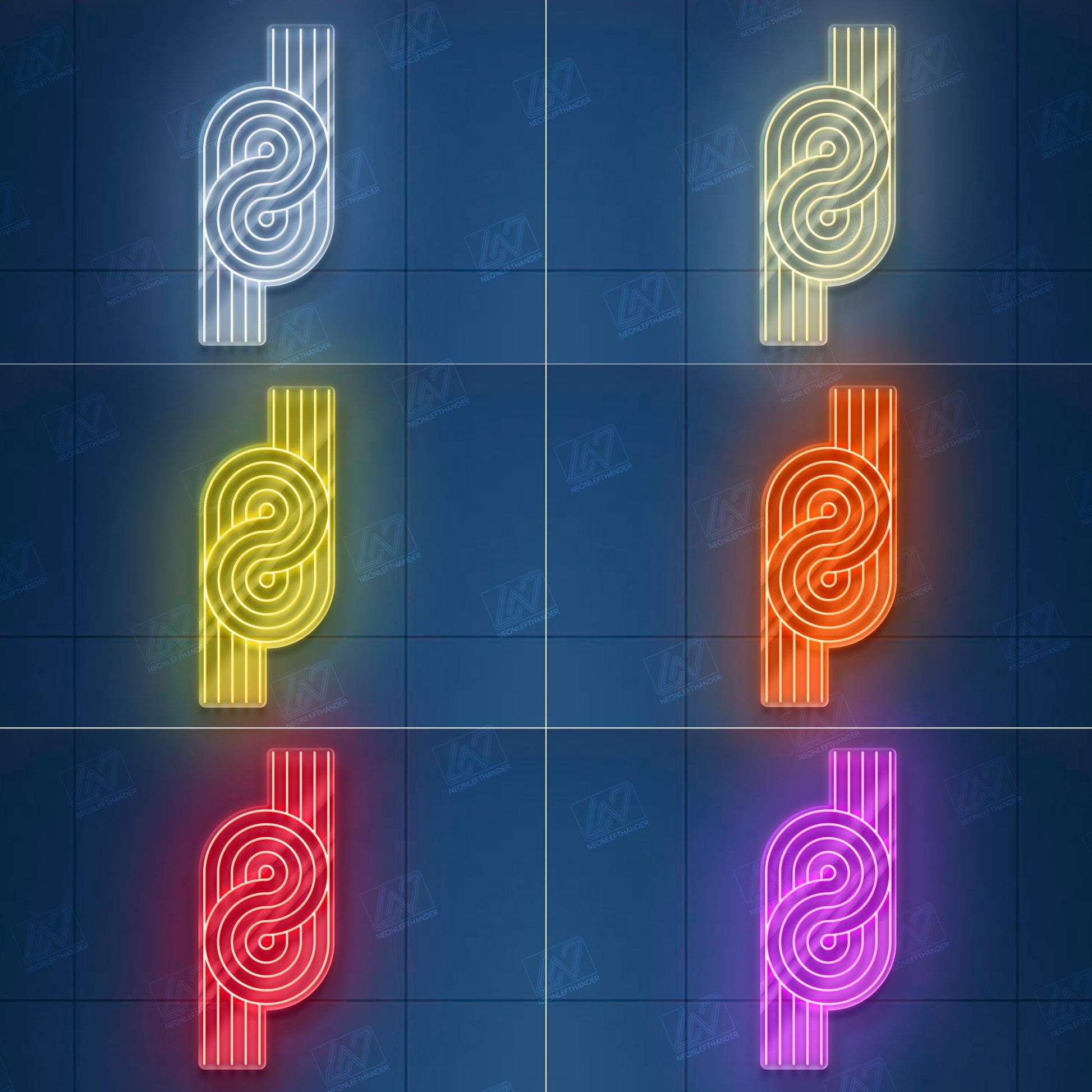 Geometric Lines - LED Neon Sign, Colorful LGBT Wall Art, Modern Pride Room Decor, Vibrant LGBTQ Light, Aesthetic Rainbow Neon Sign