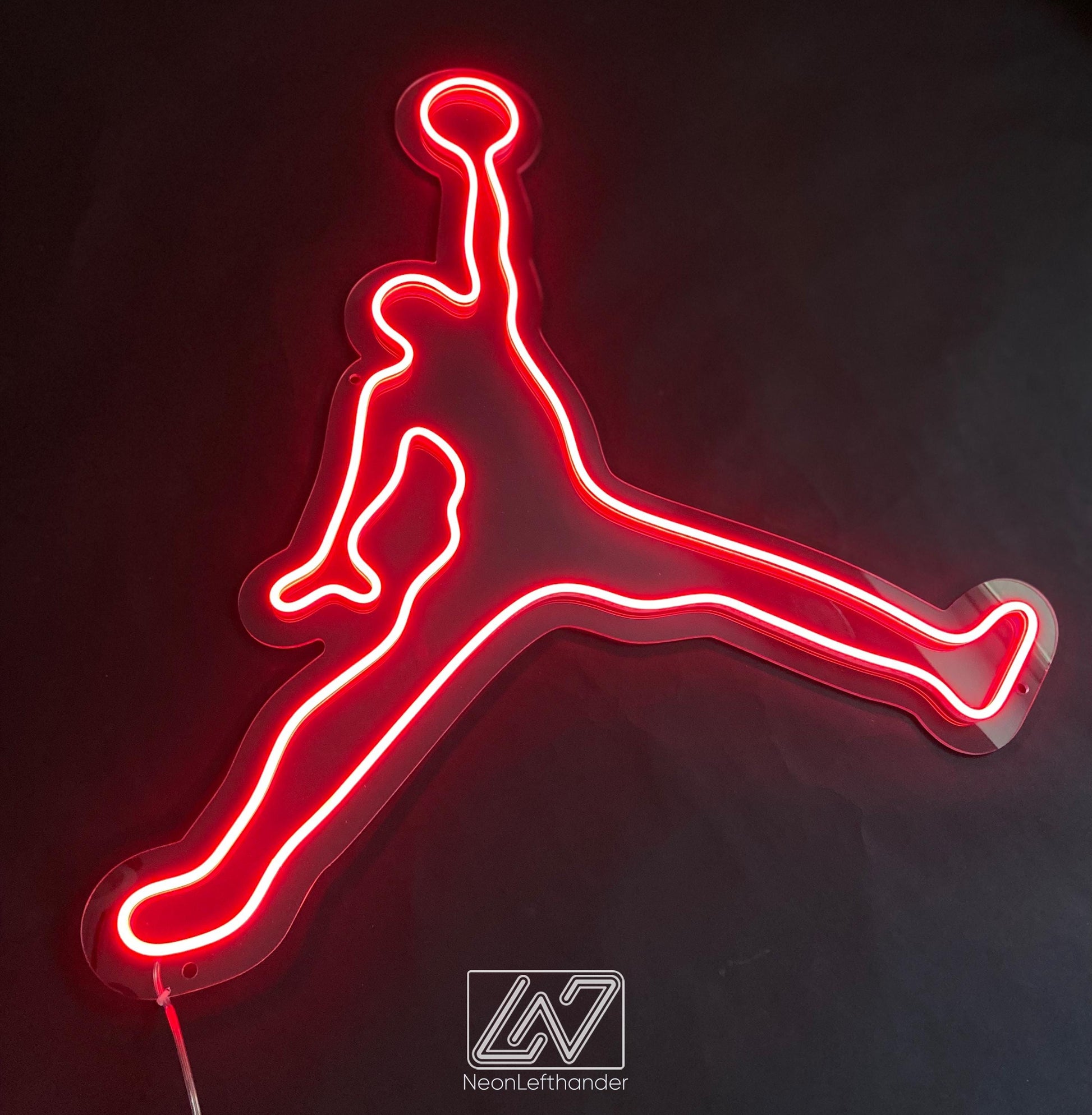 Jordan - LED Neon Sign, Tennis Player Wall Decor, Sport Led Neon Sign, Decor for Kids Room, Sport Signs