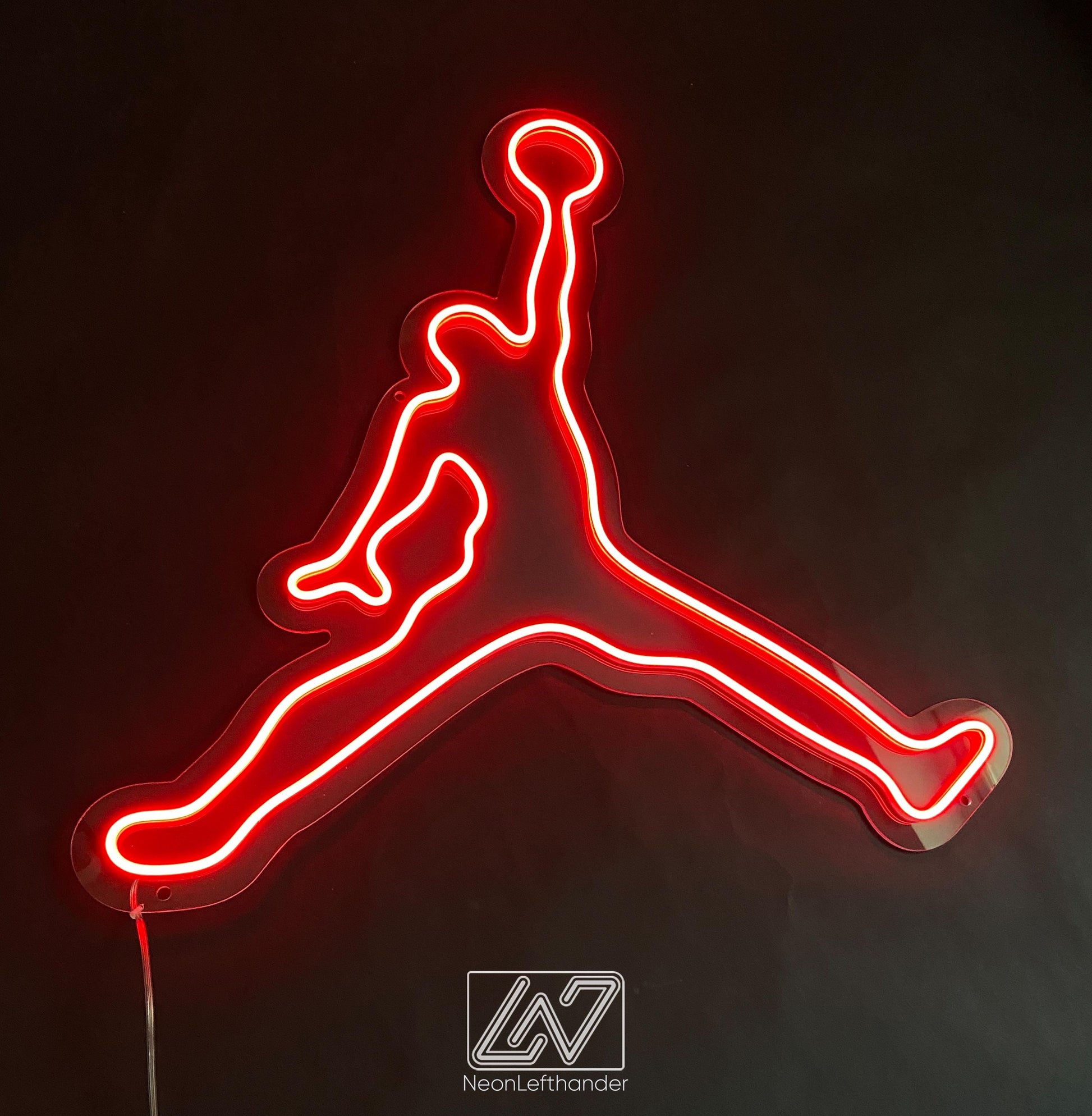 Jordan - LED Neon Sign, Tennis Player Wall Decor, Sport Led Neon Sign, Decor for Kids Room, Sport Signs