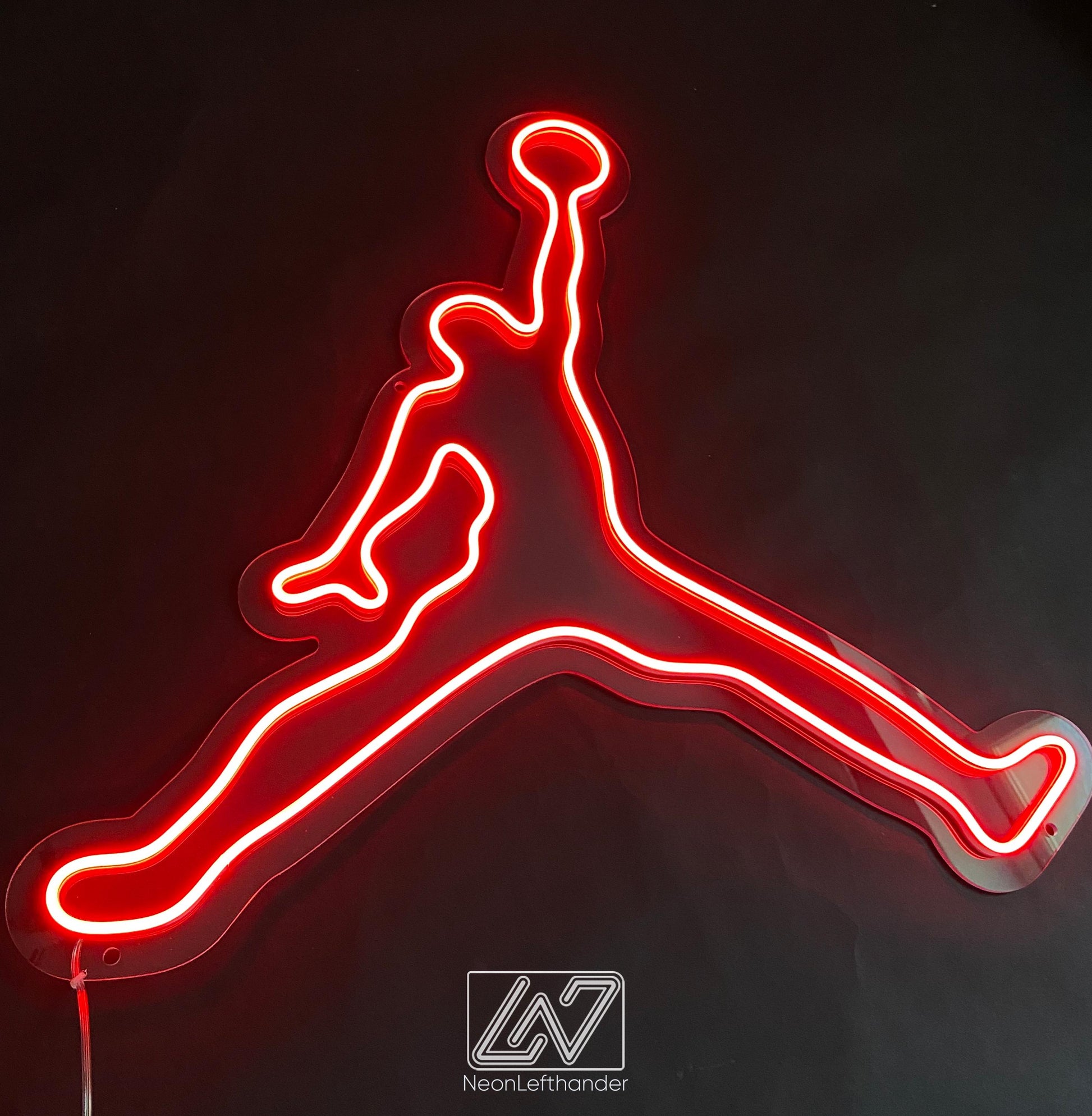Jordan - LED Neon Sign, Tennis Player Wall Decor, Sport Led Neon Sign, Decor for Kids Room, Sport Signs
