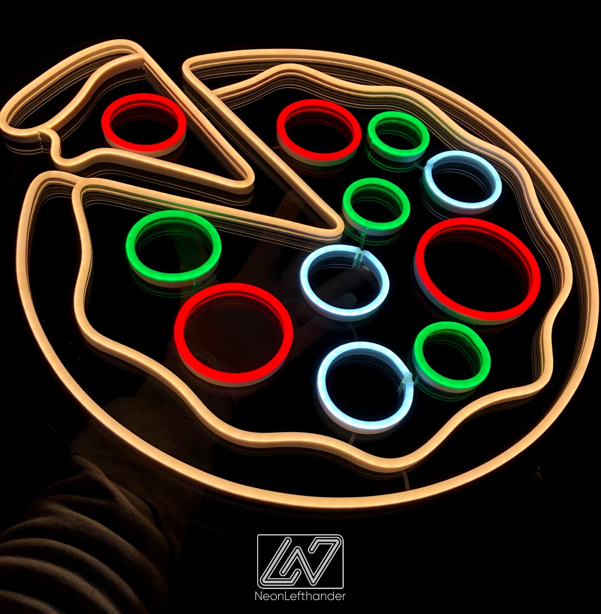Pizza - LED Neon Sign, Wall Decor, Wall Sign, Neon Lights, Food Neon Sign, Pizza wall decor, LED Neon Sign for Wall Art Decor Pizzeria