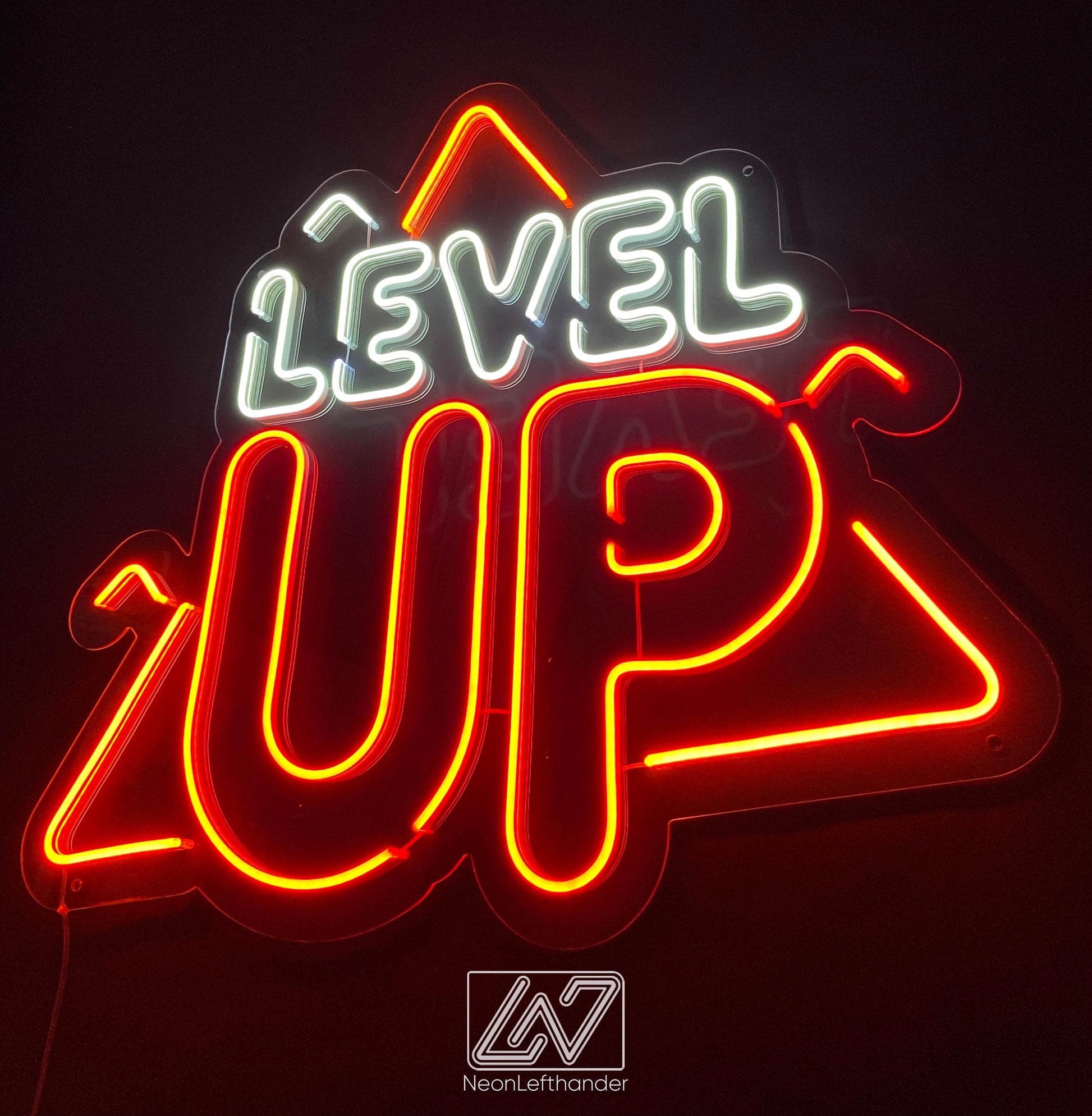 Level UP - LED Neon Sign, games Neon Sign, Games Character, Neon Game Zone,Player Led Sign,Stream Light Sign, Twitch, Game room